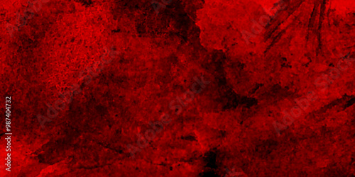 red polished stained watercolor background,  old style dark red grunge texture, watercolor background wallpaper with clouds. Red particles explosion on black background graphics pattern.	