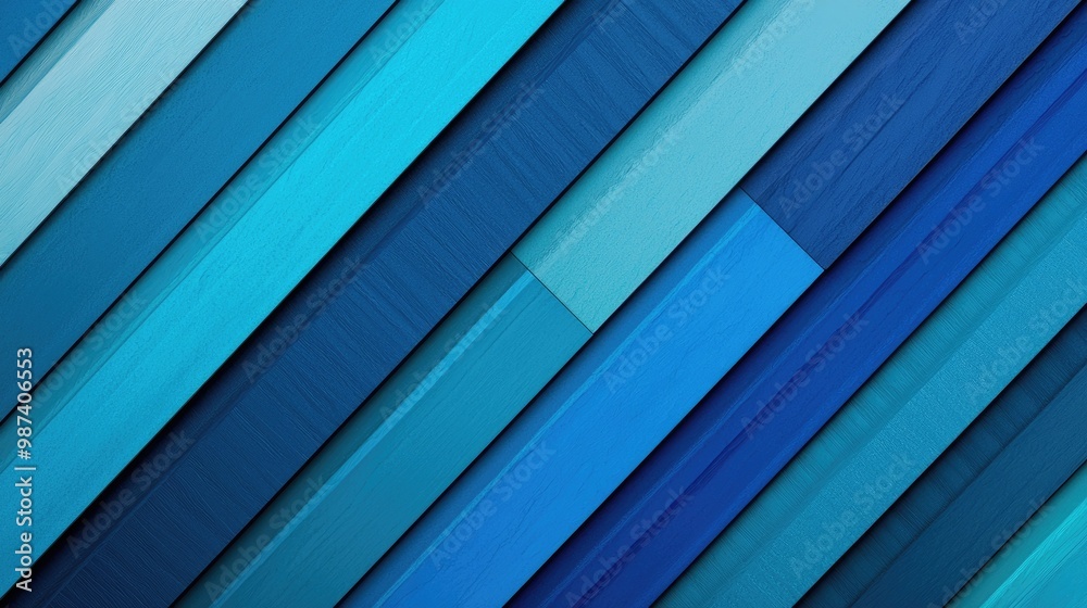 Obraz premium Abstract blue diagonal stripes create a modern and dynamic background, perfect for creative projects or digital designs.