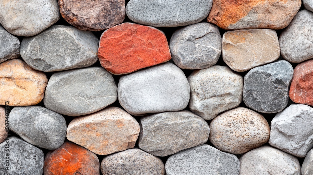 Close-up of a textured stone wall featuring various colors and shapes, perfect for backgrounds or natural themes. Close-up of a textured stone wall featuring various colors and shapes, perfect for backgrounds or natural themes.