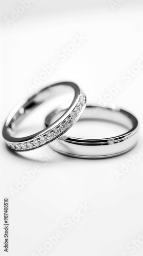 Beautiful diamond wedding engagement ring.