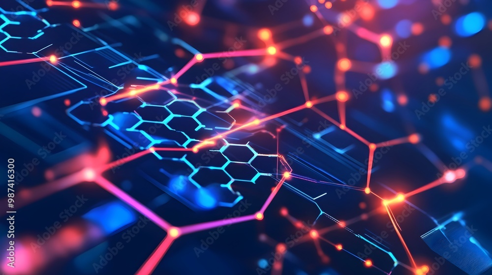 Graphene Superconductivity Visualization Showcasing Efficient Energy Concept in Flat Design
