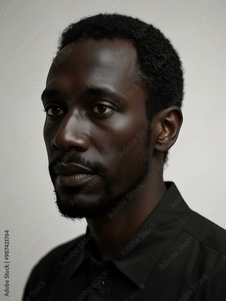 Silhouette of a man against a white background. Silhouette of a man against a white background.