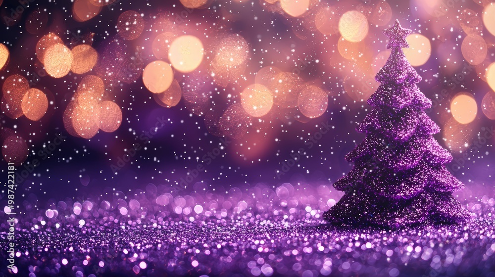 Purple Christmas tree sparkle Purple Christmas tree sparkle