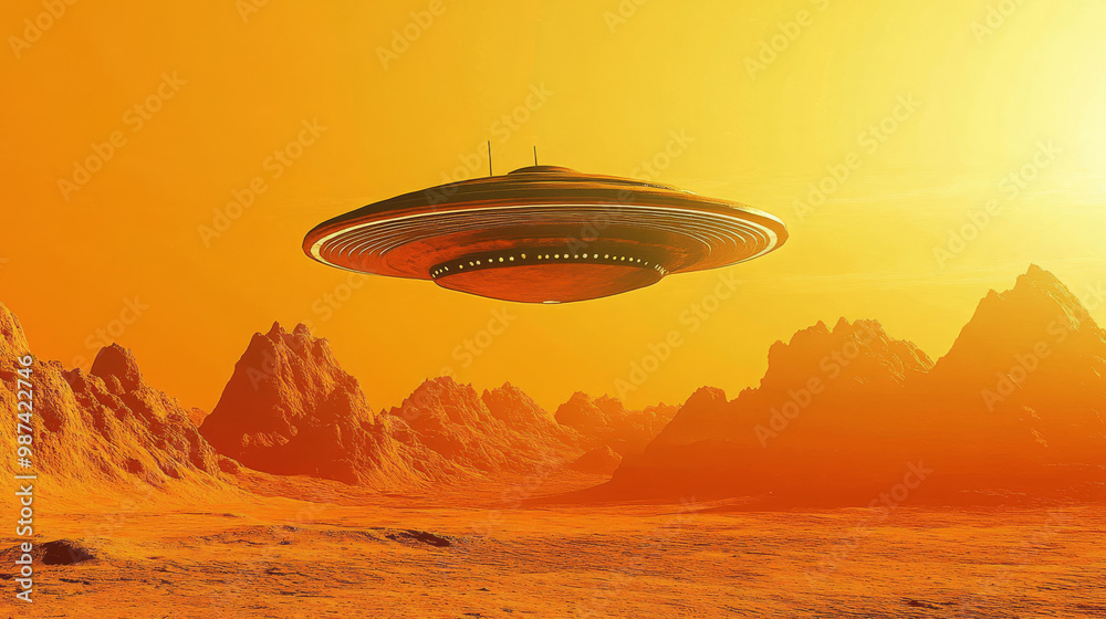 Space attack UFO, pop art Space attack UFO, pop art
