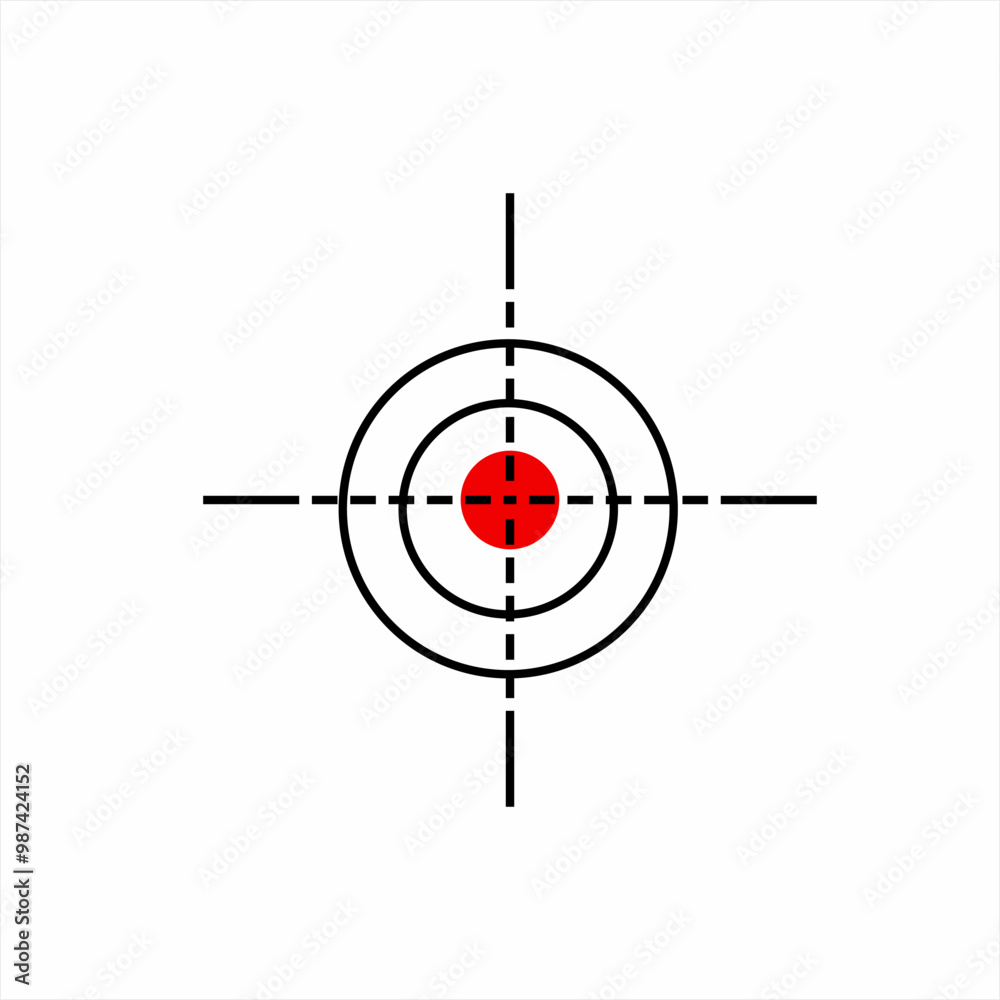 Target icon logo design on rifle and archery. Target icon logo design on rifle and archery.