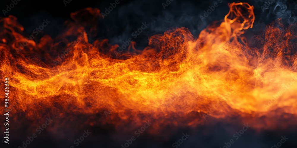 Vibrant Flames with Orange and Yellow Hues Vibrant Flames with Orange and Yellow Hues