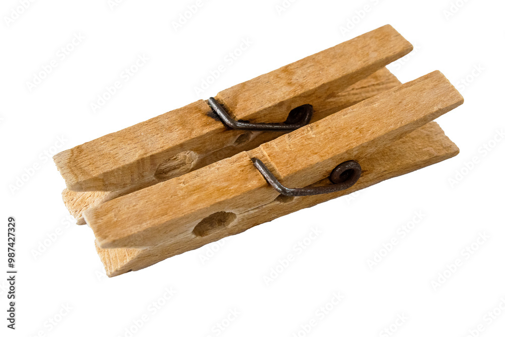 Wooden clothes peg. To hang laundry to dry. Wooden clothes peg. To hang laundry to dry.