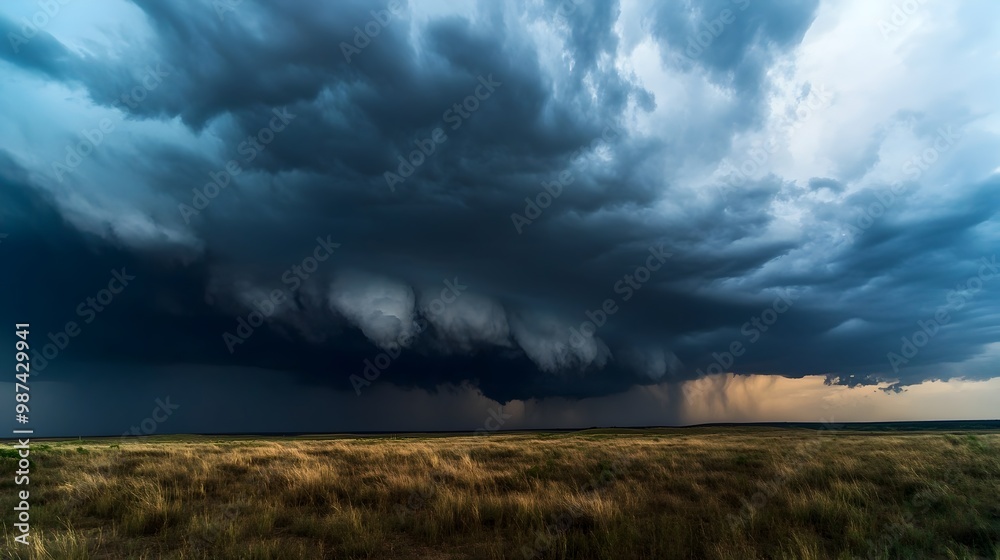 Ominous Clouds Sweeping Across the Sky Dramatic Approaching Storm Fills the Horizon with a Powerful Moody and Atmospheric Presence Ominous Clouds Sweeping Across the Sky Dramatic Approaching Storm Fills the Horizon with a Powerful Moody and Atmospheric Presence