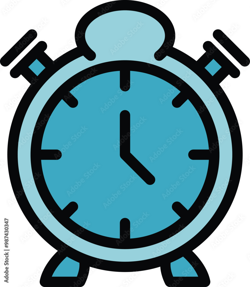 Analog alarm clock with its hands ticking, symbolizing the concept of time Analog alarm clock with its hands ticking, symbolizing the concept of time