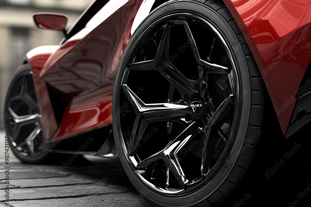 carbon fiber wheel of the sports car carbon fiber wheel of the sports car