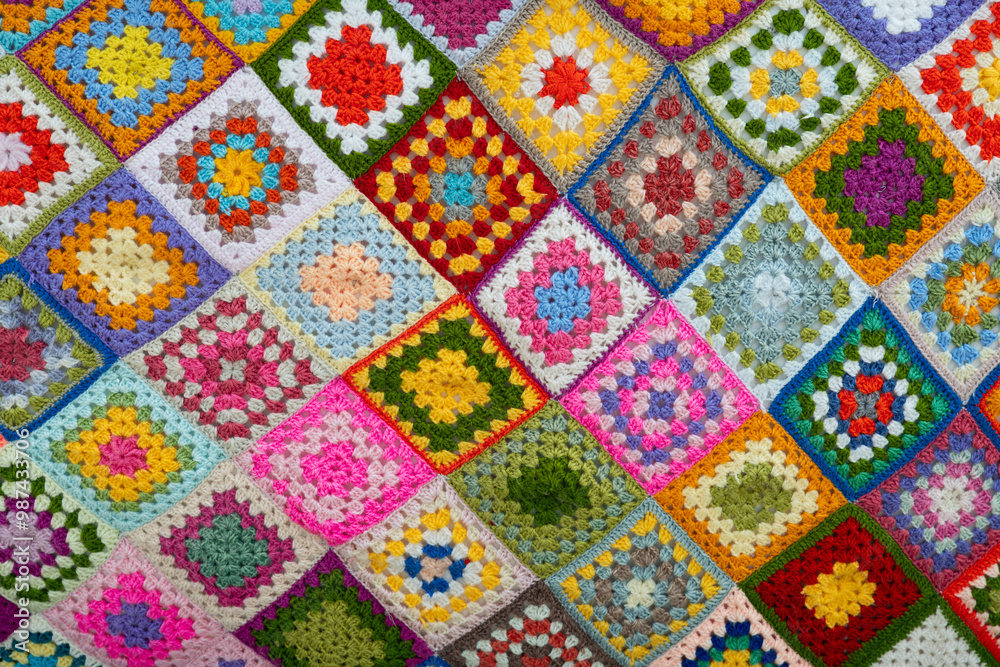 Pattern di uncinetto colorato