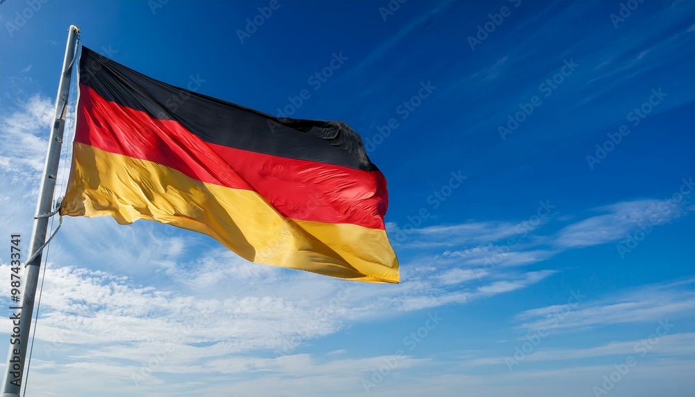 ドイツの国旗(waving national flag of Germany.)
ドイツの国旗(waving national flag of Germany.)
