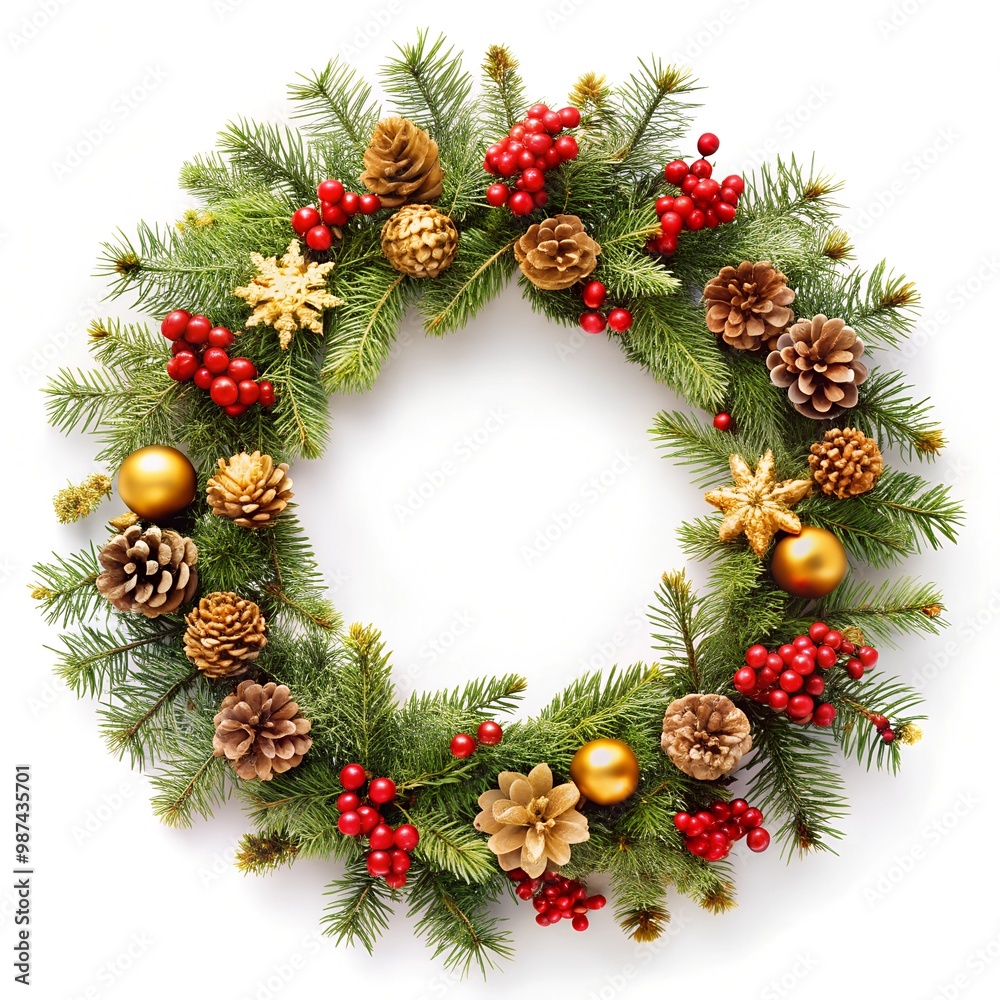christmas wreath isolated on white christmas wreath isolated on white