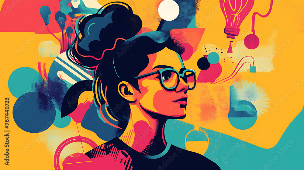  the branding for a lifelong learning podcast illustration