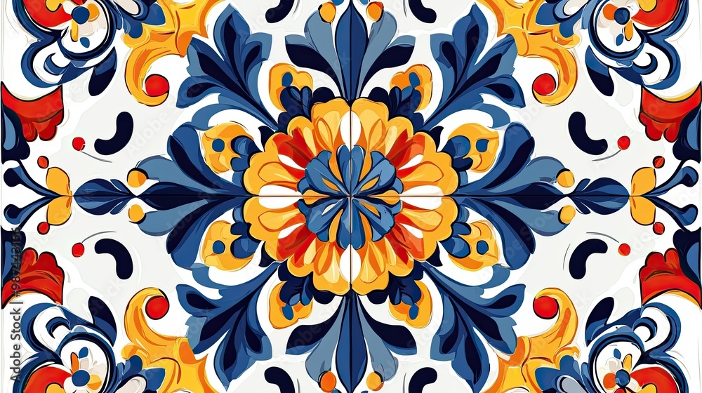 Italian ceramic tile pattern Italian ceramic tile pattern
