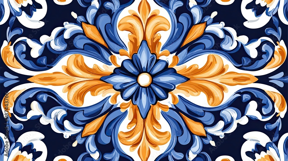 Italian ceramic tile pattern Italian ceramic tile pattern