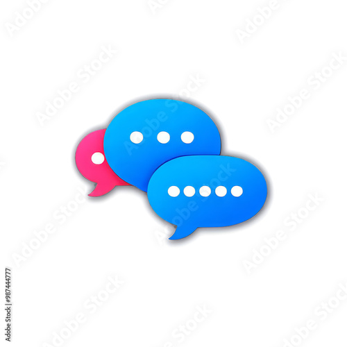 Social Media App Icon Showing a Chat Bubble