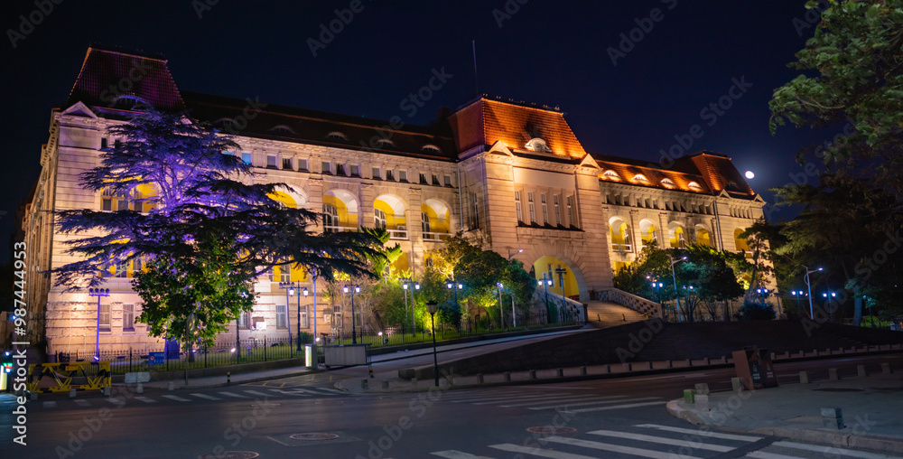 Obraz premium Kiautschou Governor's Hall（Jiaozhou Governor's Hall） is the former German colonial government building at Qingdao, China.