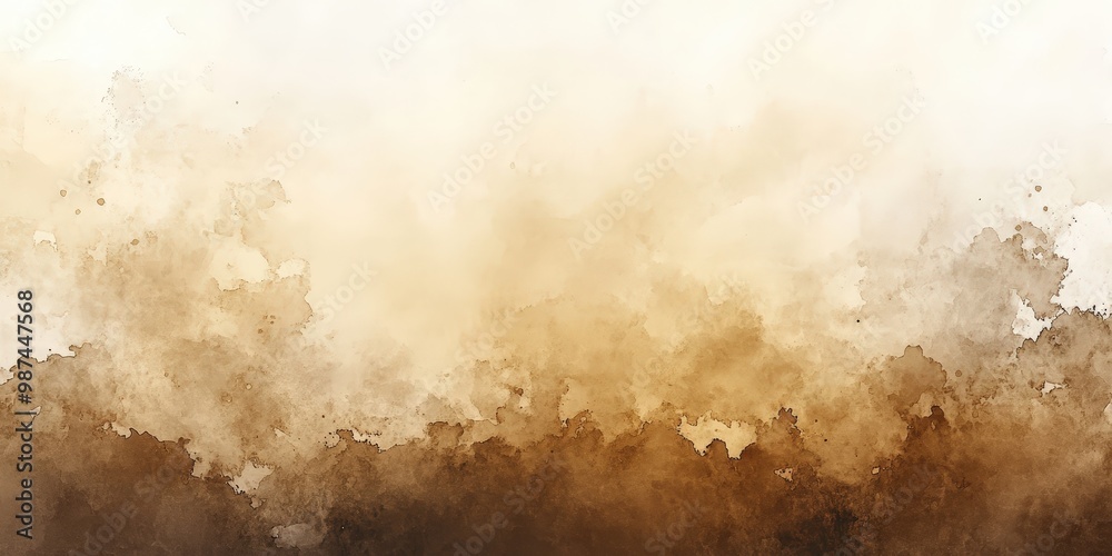 Abstract Beige and Brown Watercolor Background Abstract Beige and Brown Watercolor Background