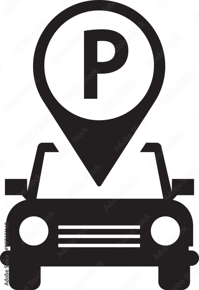 Parking icon in flat style. Car parking place vector. Traffic sign illustration. Public parking, road sign and pin marker icon isolated on transparent background. Street road sign business concept. Parking icon in flat style. Car parking place vector. Traffic sign illustration. Public parking, road sign and pin marker icon isolated on transparent background. Street road sign business concept.