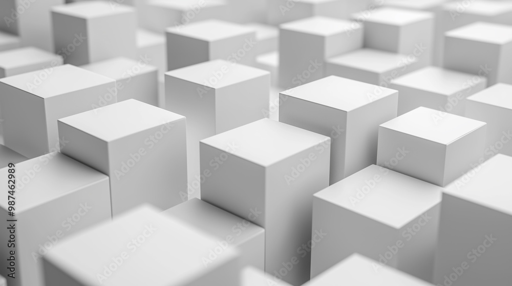 Geometric Harmony: Exploring Depth with White Cubes Geometric Harmony: Exploring Depth with White Cubes