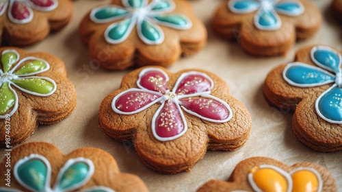 Festive Gluten-Free Gingerbread Cookies with Vibrant Icing | Wholesome Holiday Baking Delights