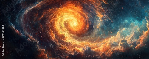 Mesmerizing Swirling Galactic Scene in 4K Resolution