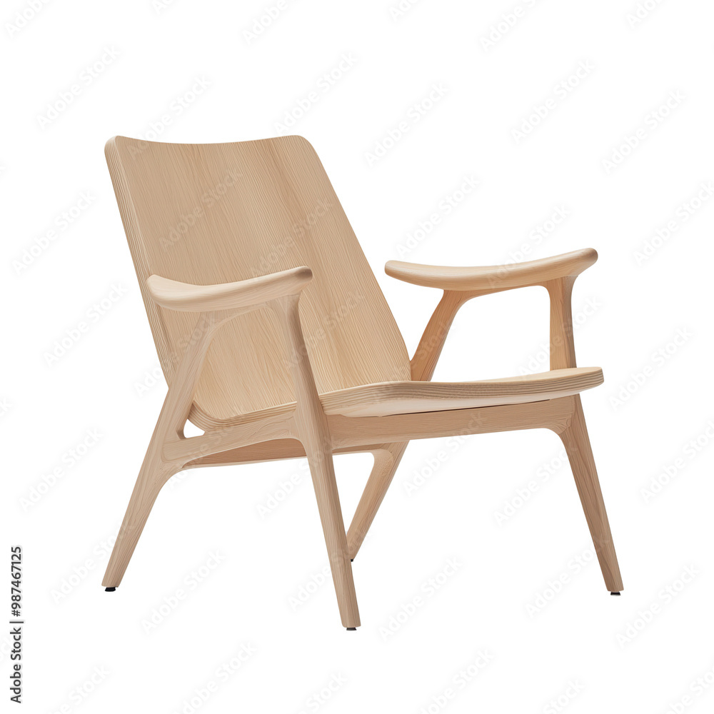 Stylish wooden chair with a modern design, perfect for any interior space. Ideal for relaxation and contemporary decor. Stylish wooden chair with a modern design, perfect for any interior space. Ideal for relaxation and contemporary decor.