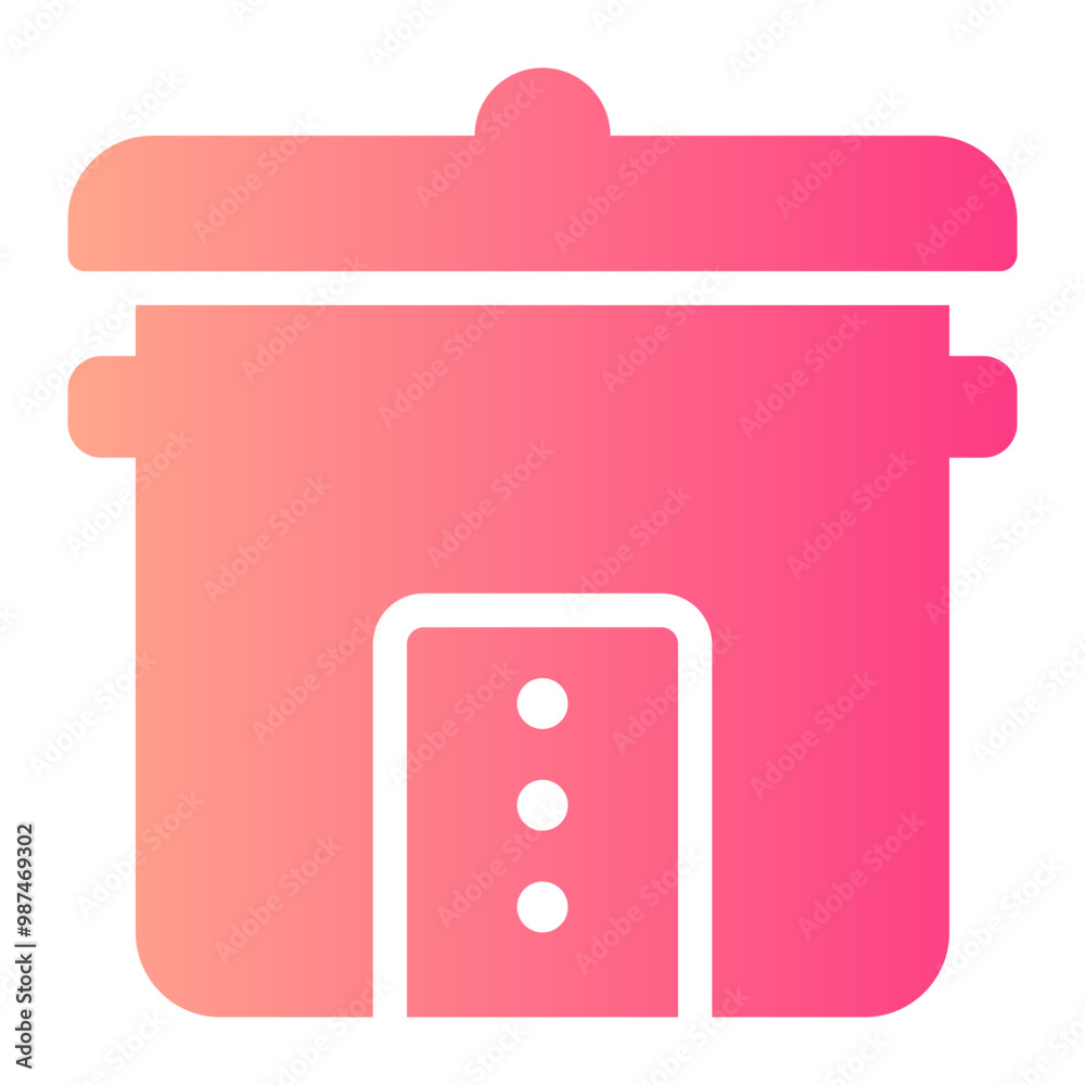 rice cooker gradient icon rice cooker gradient icon