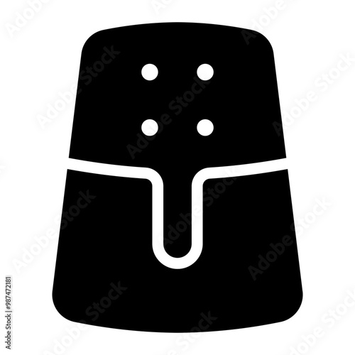 air fryer glyph icon