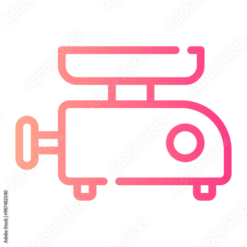 meat grinder gradient icon