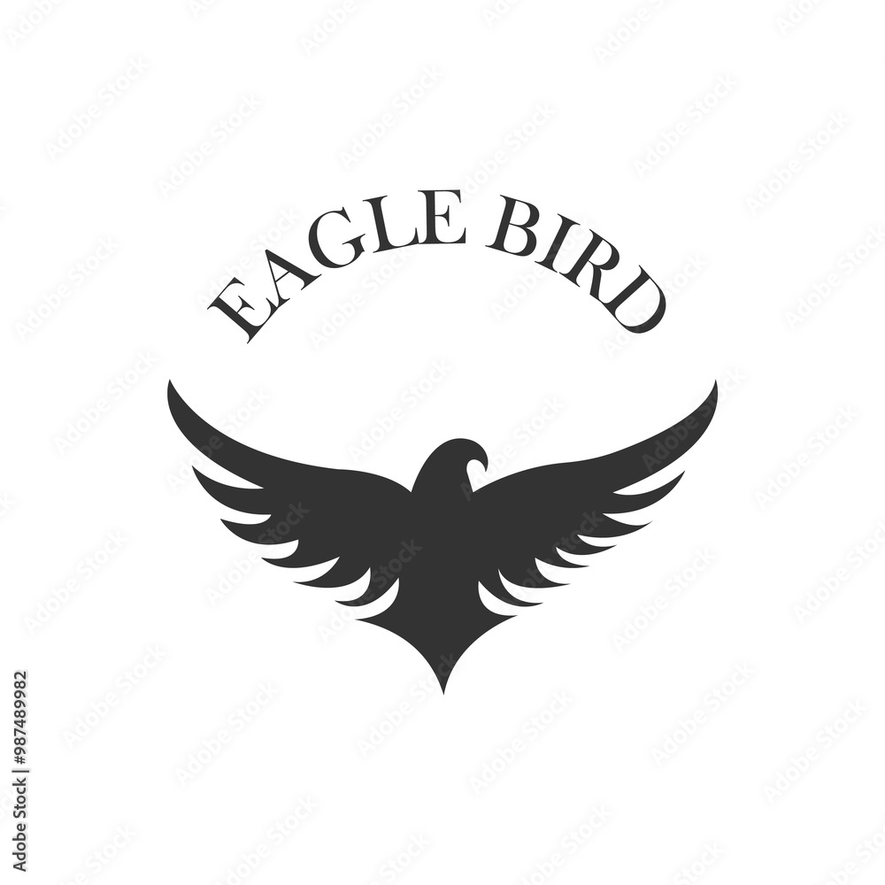 Obraz premium Birds logo design. Eagle birds logo vectors. Wing logo vectors. Winner icon vectors. Flying Birds logo vectors. Birds logo design royalty free download.