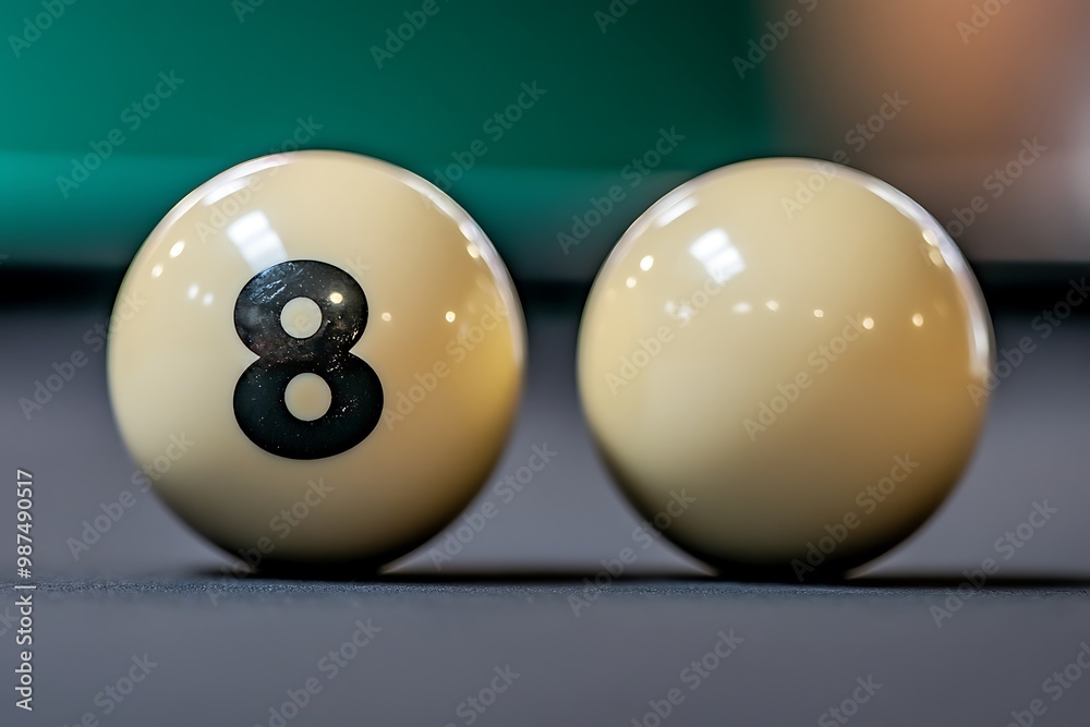 billiard balls on a green table billiard balls on a green table