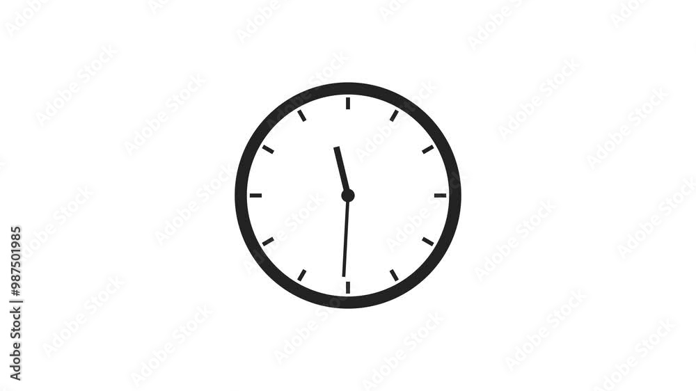 Analog Clock Icon Animation. Analog Clock Icon Animation.