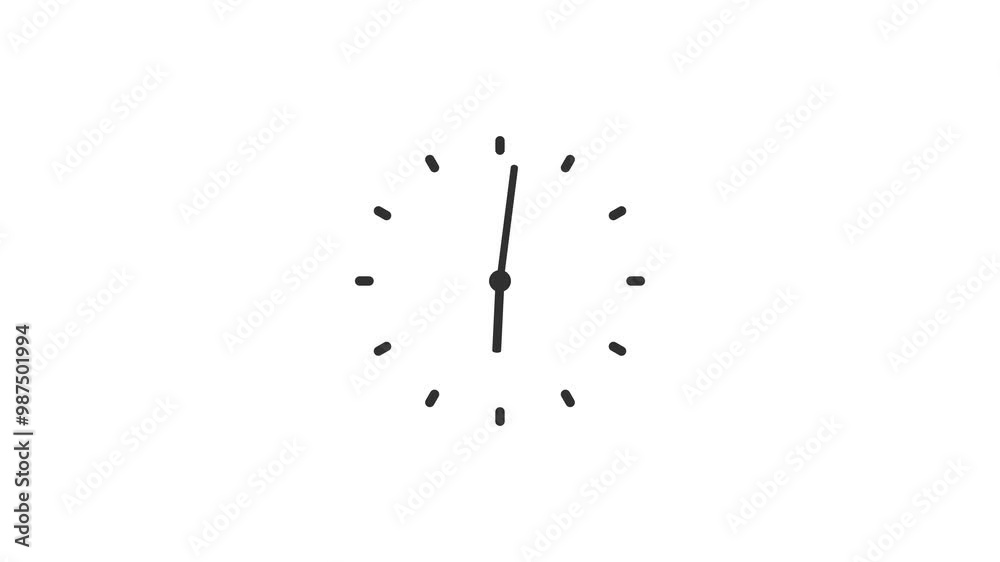 Analog Clock Icon Animation. Analog Clock Icon Animation.