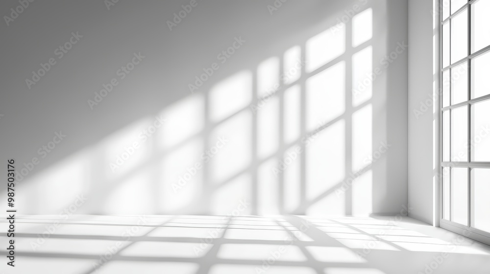 Window light in a white room Window light in a white room
