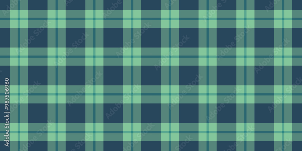 Endless seamless tartan textile, punk fabric check plaid. Path background texture vector pattern in teal and cyan colors. Endless seamless tartan textile, punk fabric check plaid. Path background texture vector pattern in teal and cyan colors.