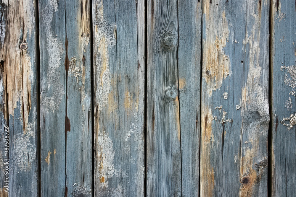 Weathered Gray Wooden Planks with Flaking Paint Weathered Gray Wooden Planks with Flaking Paint