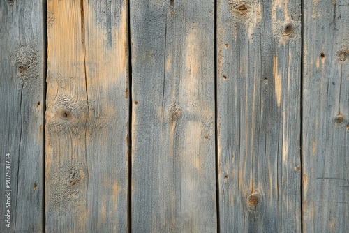 Weathered Gray and Tan Wooden Planks