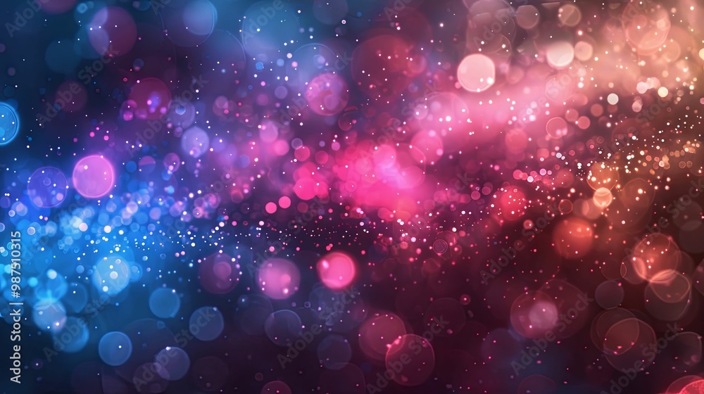 Abstract Background with Blue, Pink, and Orange Bokeh Lights Abstract Background with Blue, Pink, and Orange Bokeh Lights