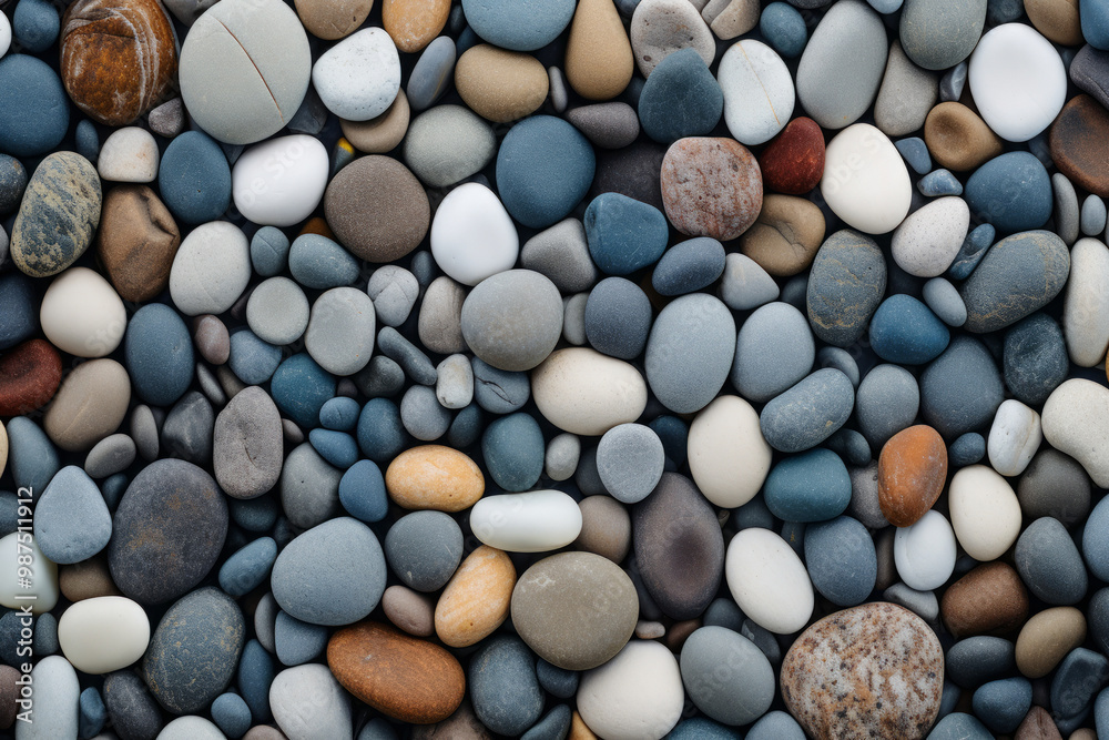 Processed collage of beach shore pebbles surface texture. Background for banner, backdrop Processed collage of beach shore pebbles surface texture. Background for banner, backdrop