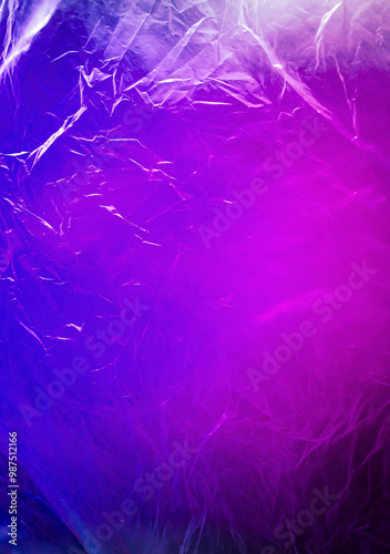 Neon light gradient pink blue background crumpled pattern illustration design header element cover backdrop