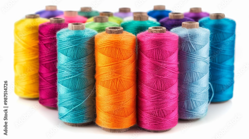 Threading Imagination: A Collection of Colorful Spools Ready to Inspire Threading Imagination: A Collection of Colorful Spools Ready to Inspire