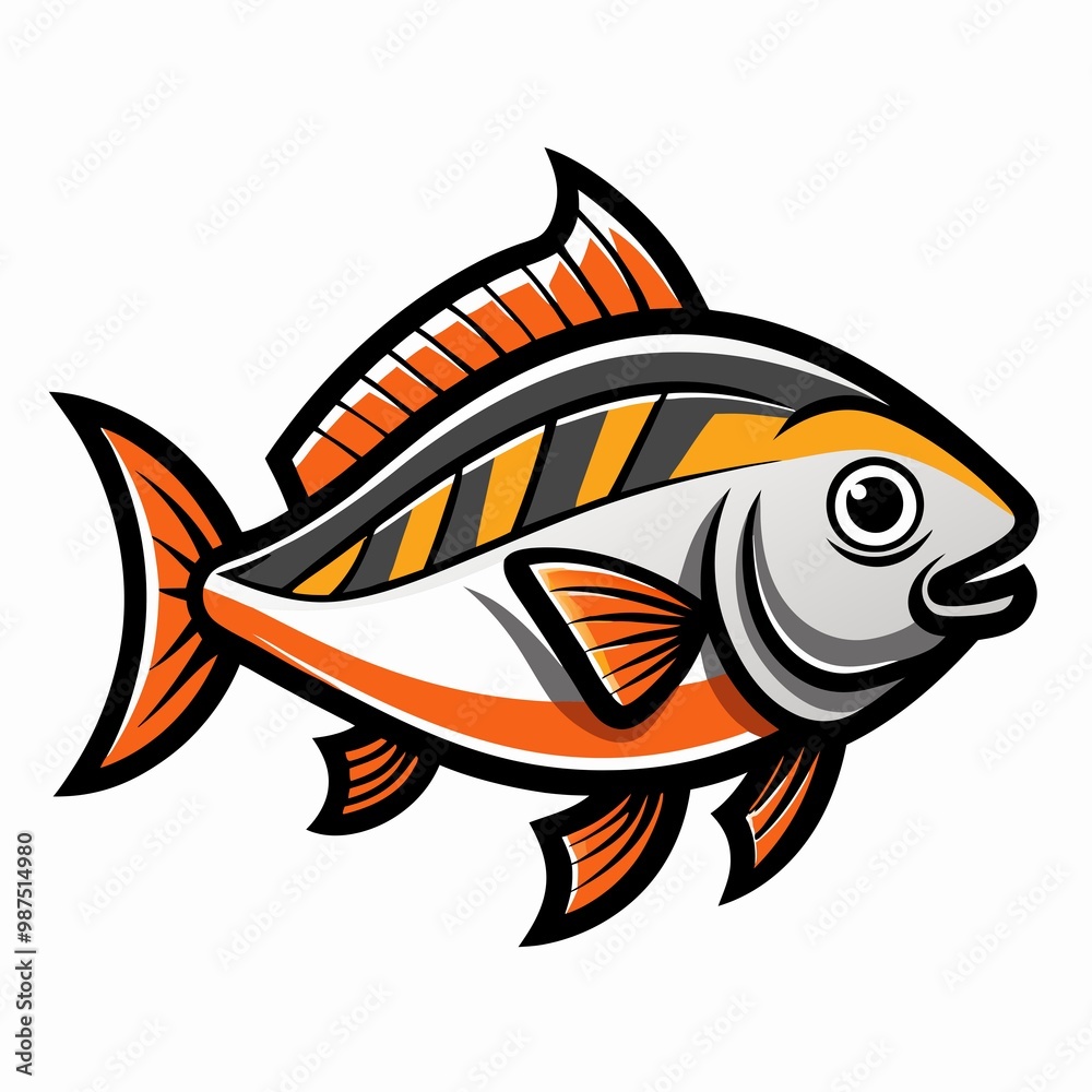 fish on a white background fish on a white background