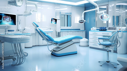 Comfortable environment in modern dental clinic