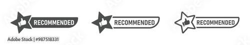 Customer satisfaction vector icon. Customer recommendation vector signs. Recommendation vector icon
