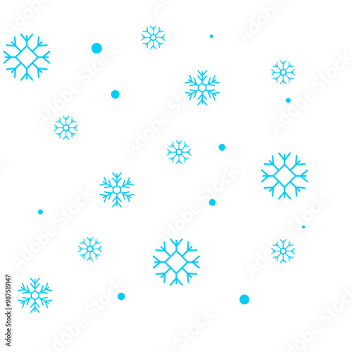 Falling Snowflake Doodle