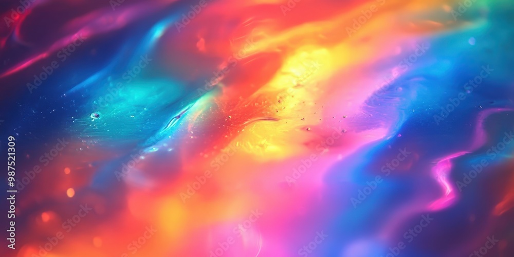 Dreamy Rainbow Background with Blurry Colors Dreamy Rainbow Background with Blurry Colors