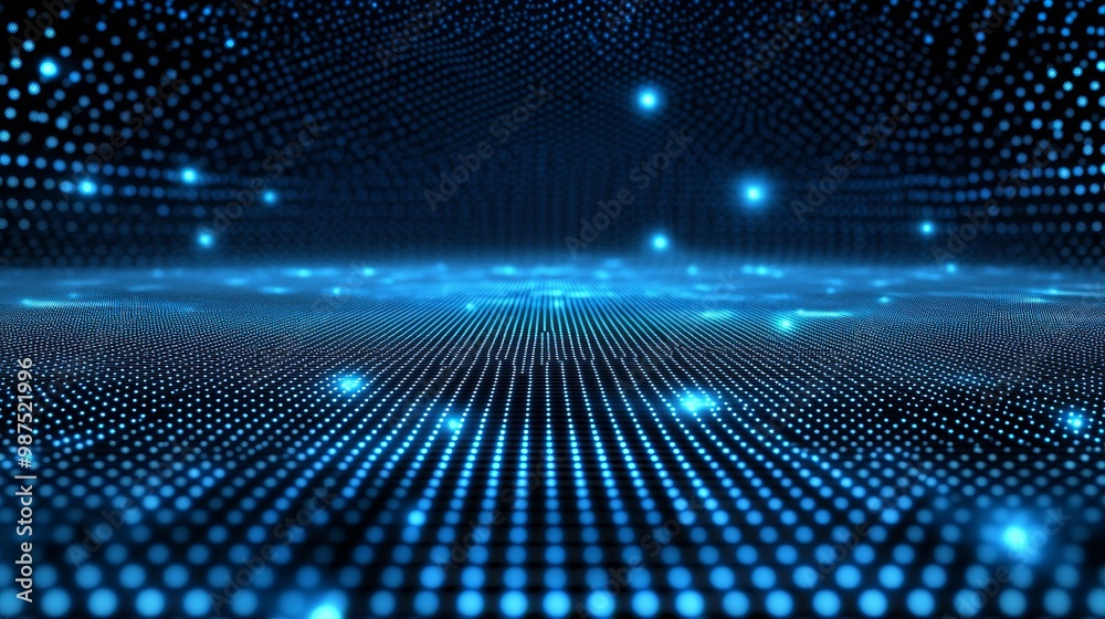 Abstract blue digital background with a grid and lines Abstract blue digital background with a grid and lines