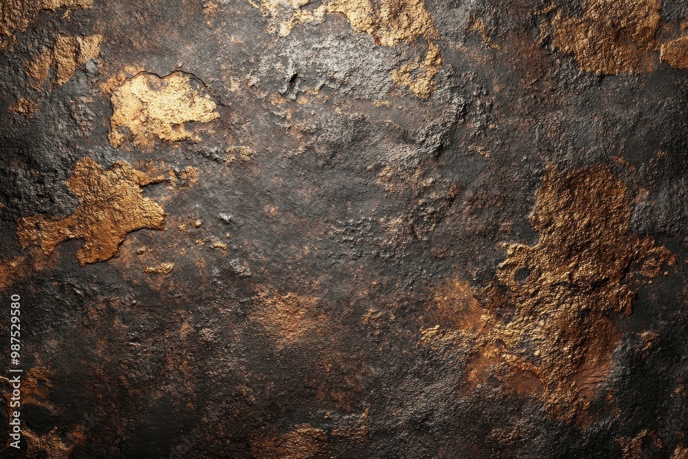 Abstract Textured Background with Gold and Black Abstract Textured Background with Gold and Black